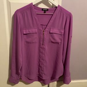 Express lavender Portofino with half zip size sm